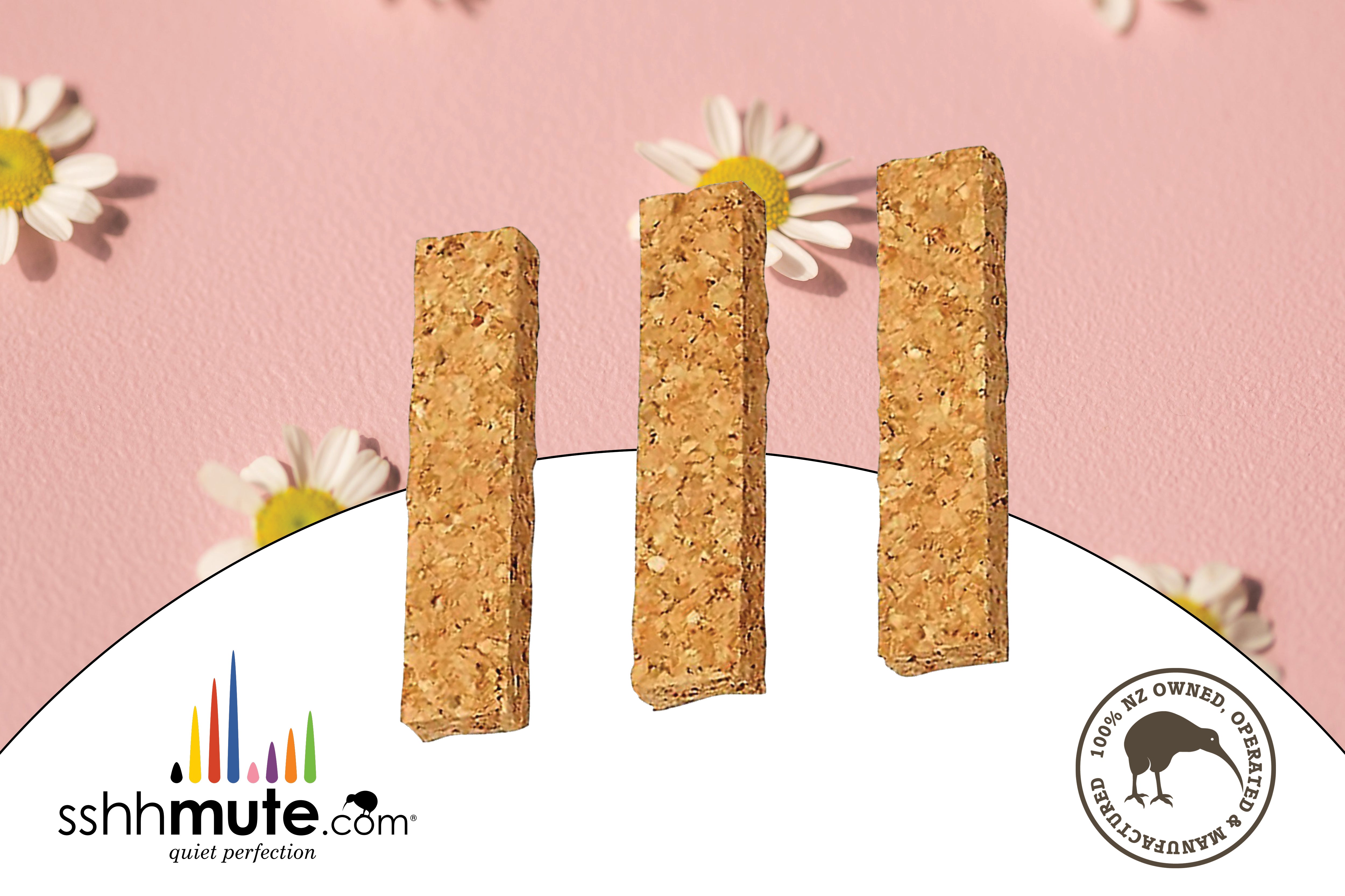 sshhtraight Mute Seals - Trumpet/Cornet (Cork) [3-Pack]